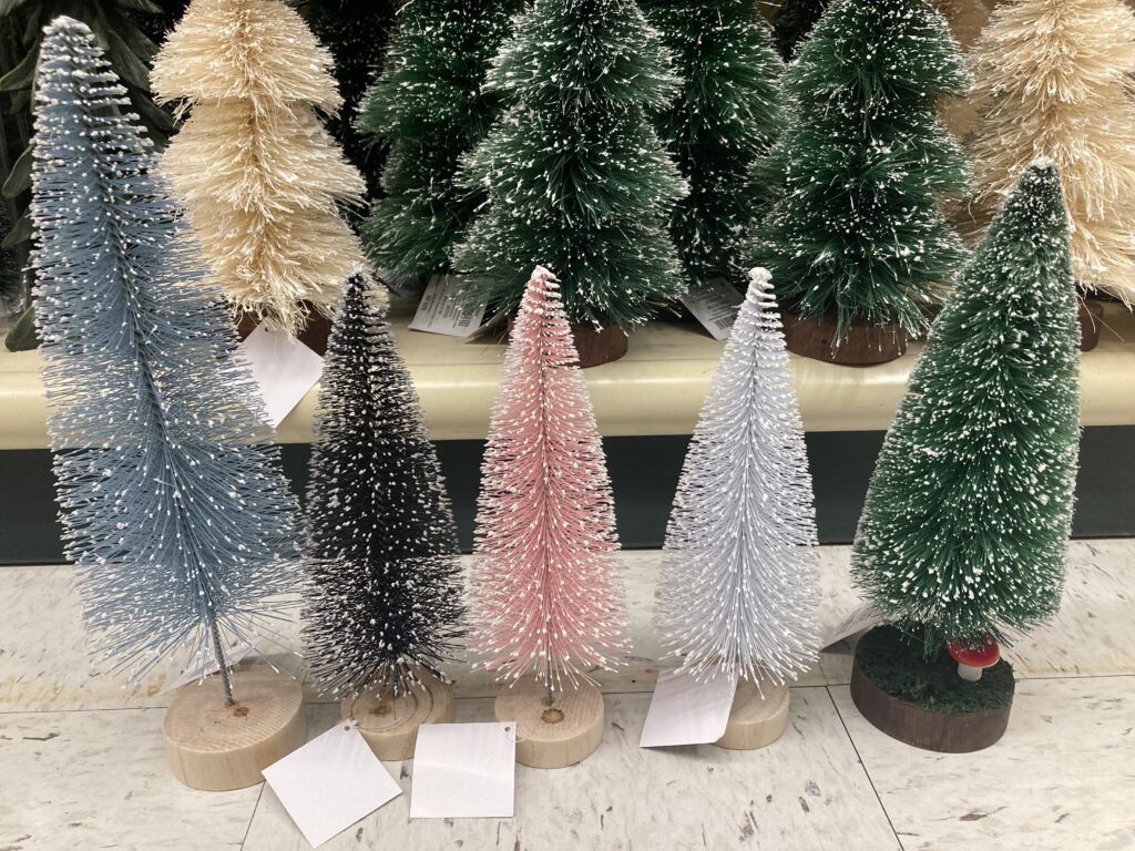 Artificial tree can come in multicolor