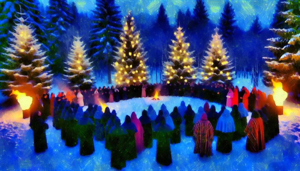 festive winter solstice traditions